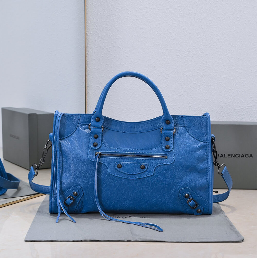 Balenciaga Women s Le City Bag Medium(HIGH-END GRADE)