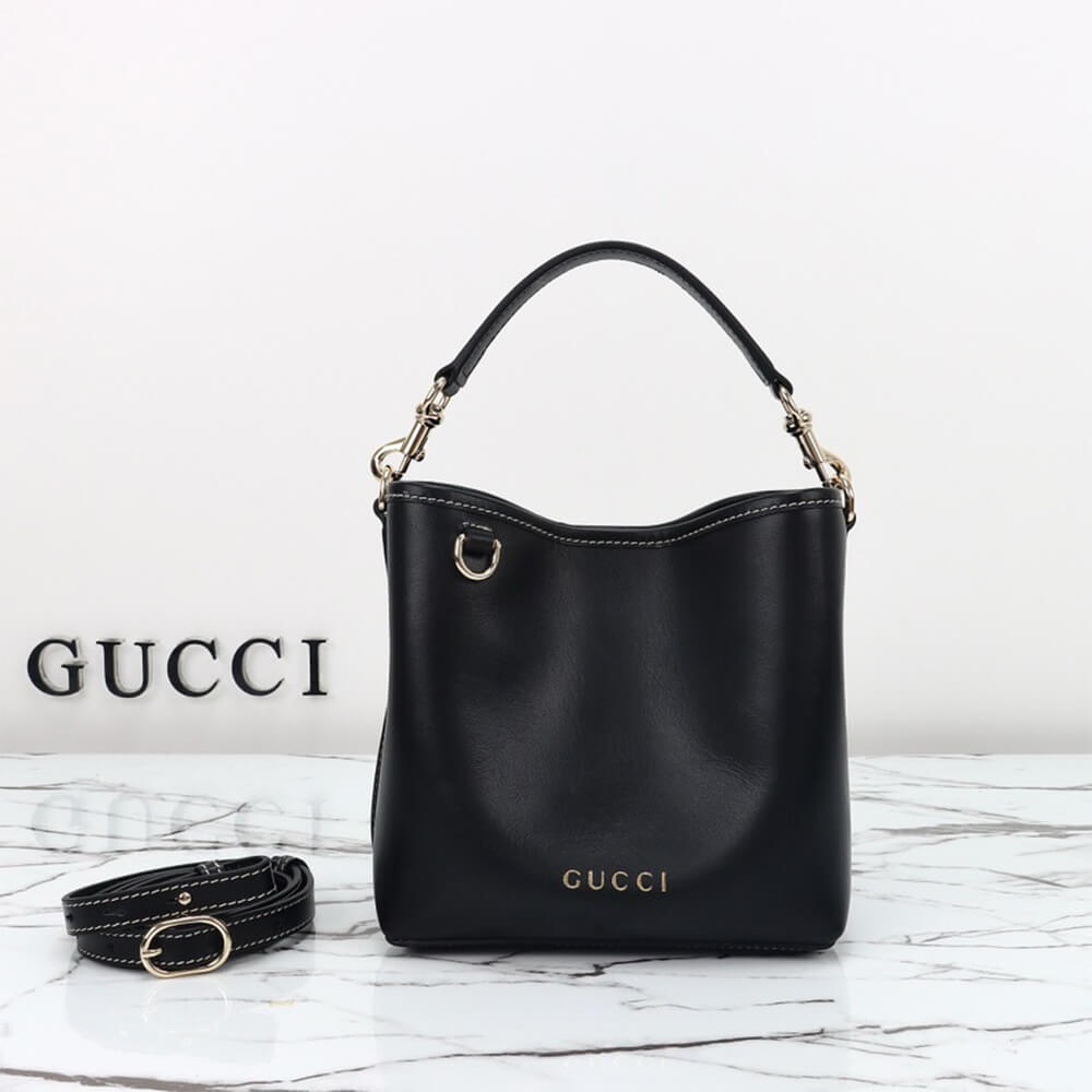 GG Emblem mini bucket bag